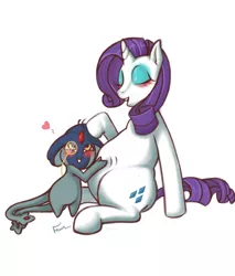 Size: 850x1000 | Tagged: artist:sablefaun, azelf, dead source, derpibooru import, pokémon, pregnant, rarity, safe