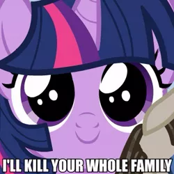 Size: 381x381 | Tagged: cute, derpibooru import, family, filly, image macro, insanity, murder, safe, smarty pants, solo focus, twilight sparkle