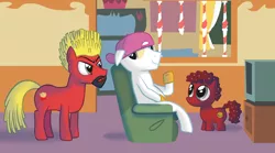 Size: 2242x1248 | Tagged: aqua teen hunger force, artist:hotdiggedydemon, burger, crossover, derpibooru import, french fries, frylock, hamburger, master shake, meatball, meatwad, party.mov, ponified, safe, sandwich, shake