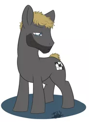 Size: 586x800 | Tagged: artist:freckles, derpibooru import, five o'clock shadow, gregory house, house m.d., ponified, safe, stubble