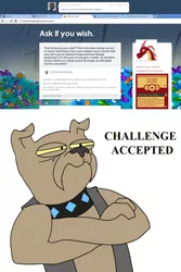 Size: 1156x1732 | Tagged: ask, ask the diamond dogs, challenge accepted, derpibooru import, safe, spot, tumblr