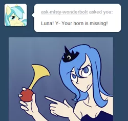 Size: 368x348 | Tagged: artist:7nights, ask, ask human luna, derpibooru import, horn, human, humanized, human luna, princess luna, s1 luna, safe