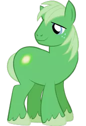 Size: 819x1200 | Tagged: safe, derpibooru import, emerald ray, earth pony, pony, male, recolor, season 3 speculation, simple background, solo, speculation, stallion, transparent background