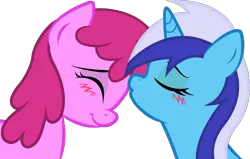 Size: 2310x1467 | Tagged: artist:kennyklent, berrygate, berry punch, berryshine, derpibooru import, female, kissing, lesbian, minuette, safe, shipping