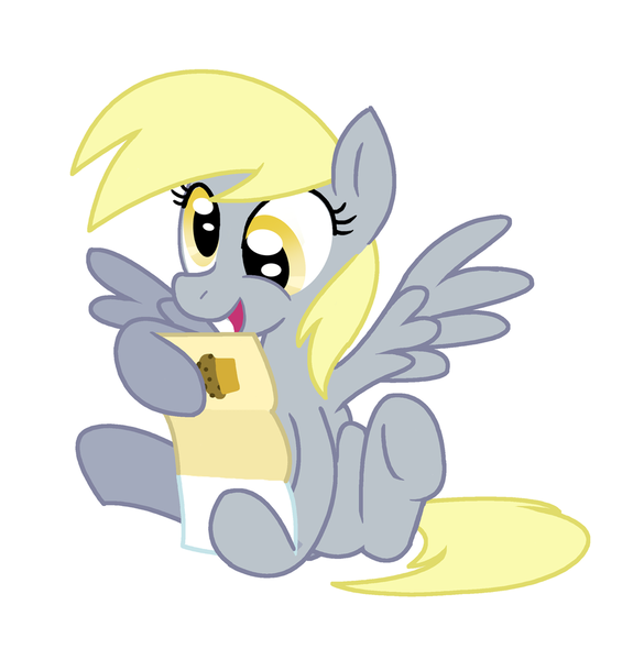 Size: 900x939 | Tagged: suggestive, artist:shutterflye, derpibooru import, derpy hooves, pegasus, pony, female, magazine, mare, muffin, wingboner