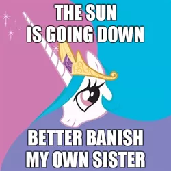 Size: 400x400 | Tagged: derpibooru import, image macro, princess celestia, safe, tyrant celestia