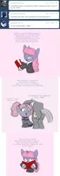 Size: 645x1891 | Tagged: suggestive, artist:carnifex, derpibooru import, oc, oc:velvet, unofficial characters only, pony, unicorn, ask velvet, ask, butt, female, implied blowjob, implied oral, implied sex, male, mare, plot, stallion