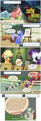 Size: 1296x3758 | Tagged: applejack, artist:deeptriviality, cthulhu mythos, derpibooru import, filly, lovecraft, oc, rarity, safe