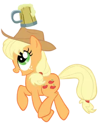 Size: 4680x5760 | Tagged: absurd resolution, applejack, artist:katiepox, cider, derpibooru import, safe, simple background, solo, the super speedy cider squeezy 6000, transparent background, vector