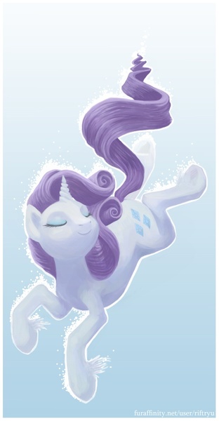 Size: 539x1035 | Tagged: artist:riftryu, derpibooru import, diving, falling, rarity, safe, unshorn fetlocks