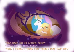 Size: 800x567 | Tagged: all hallow's night, applejack, artist:kairaven, derpibooru import, fanfic, princess celestia, safe