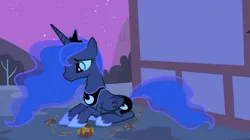 Size: 920x517 | Tagged: derpibooru import, friendship is witchcraft, lunar slander, meme, princess luna, safe, screencap, spaghetti