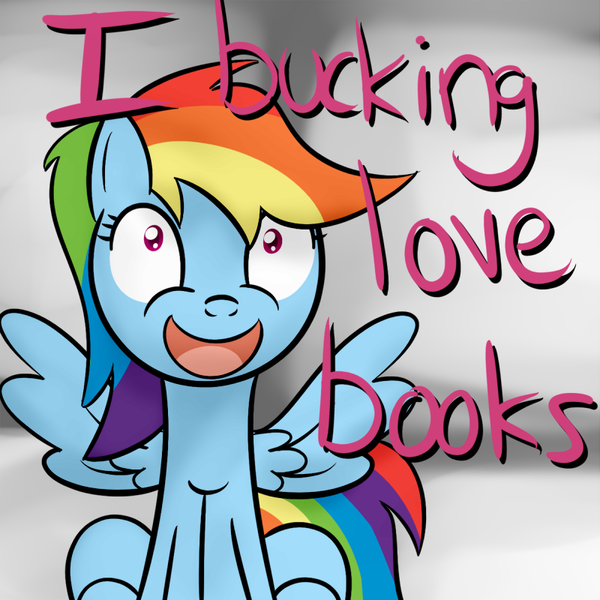 Size: 800x800 | Tagged: artist:why485, book, derpibooru import, rainbow dash, safe