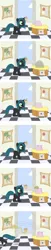 Size: 800x3900 | Tagged: safe, derpibooru import, queen chrysalis, alien, changeling, changeling queen, facehugger, nymph, alien (franchise), comic, crossover, cute, cutealis, female, image, png, this will not end well, younger