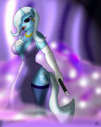 Size: 2541x3214 | Tagged: suggestive, artist:collinscorpio, derpibooru import, trixie, anthro, breasts, busty trixie, high res