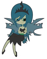 Size: 610x756 | Tagged: artist:nekozneko, derpibooru import, humanized, queen chrysalis, safe, simple background, skinny, transparent background