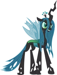 Size: 1446x1919 | Tagged: safe, artist:petalfluff, derpibooru import, queen chrysalis, changeling, changeling queen, female, frown, gritted teeth, image, png, show accurate, simple background, slit eyes, solo, standing, transparent background
