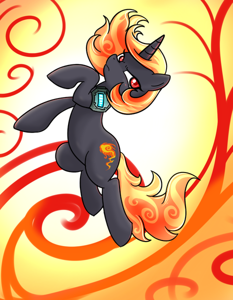 Size: 777x1000 | Tagged: safe, artist:madmax, derpibooru import, oc, oc:incendia, unofficial characters only, pony, unicorn, fanfic, fanfic:antipodes, solo