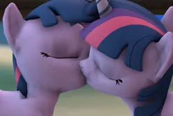 Size: 720x480 | Tagged: 3d, artist needed, clone, derpibooru import, female, kissing, lesbian, selfcest, shipping, source filmmaker, suggestive, twilight sparkle, twitwi, twolight, video at source