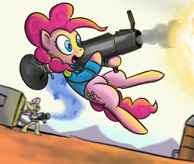 Size: 650x550 | Tagged: artist:gir678, crossover, derpibooru import, fluttershy, medic, pinkie pie, safe, soldier, team fortress 2