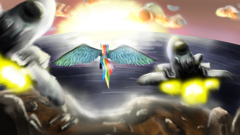 Size: 1920x1080 | Tagged: artist:cosmicradish, derpibooru import, plane, rainbow dash, safe