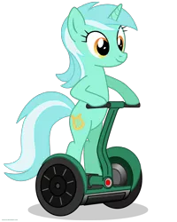 Size: 1600x2000 | Tagged: safe, artist:larsurus, derpibooru import, lyra heartstrings, pony, unicorn, bipedal, bipedal leaning, human behavior, leaning, segway, simple background, solo, transparent background, vector