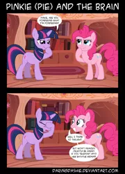 Size: 2000x2775 | Tagged: artist:daringdashie, comic, derpibooru import, facehoof, high res, pinkie and the brain, pinkie pie, pinky and the brain, safe, twilight sparkle