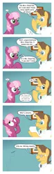 Size: 527x1693 | Tagged: artist:areyesram, cheerilee, comic, derpibooru import, doctor horse, doctor stable, faint, glasses, pregnant, safe