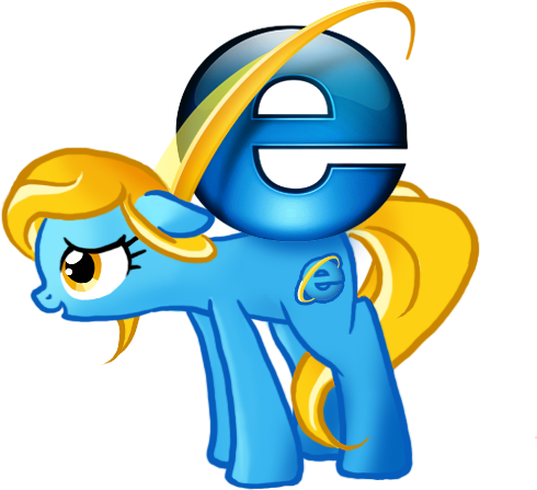 Size: 490x447 | Tagged: artist:bedupolker, browser ponies, carrying, derpibooru import, internet browser, internet explorer, oc, oc:internet explorer, open mouth, ponified, safe, simple background, smiling, solo, transparent background, unofficial characters only