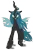 Size: 3543x5197 | Tagged: safe, artist:blue-paint-sea, derpibooru import, queen chrysalis, changeling, changeling queen, female, grin, image, looking at you, png, pose, raised hoof, signature, simple background, slit eyes, smiling, solo, standing, transparent background, wind, windswept mane