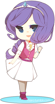 Size: 227x430 | Tagged: artist:niaro, chibi, clothes, derpibooru import, humanized, rarity, safe, solo, vest