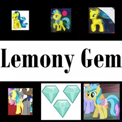 Size: 900x900 | Tagged: safe, derpibooru import, lemony gem, pony, brushable, collage, favorite collection, irl, name, photo, toy