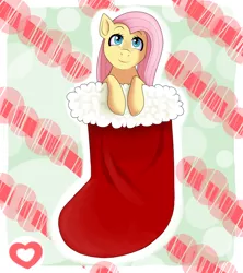 Size: 800x900 | Tagged: artist:rosewhistle, christmas, derpibooru import, fluttershy, safe, solo