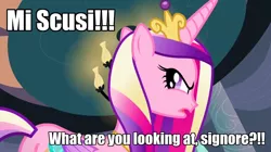 Size: 1280x719 | Tagged: cadence is a foreigner, derpibooru import, italian, princess cadance, safe