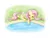 Size: 1200x900 | Tagged: safe, artist:jdan-s, derpibooru import, angel bunny, fluttershy, pegasus, pony, rabbit, angelbetes, animal, cute, eyes closed, female, image, jpeg, lying down, mare, shyabetes, sleeping, smiling, water