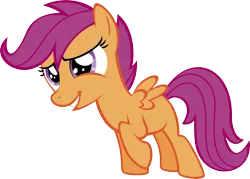 Size: 4655x3339 | Tagged: safe, artist:baumkuchenpony, derpibooru import, scootaloo, pegasus, pony, female, filly, simple background, solo, transparent background, vector