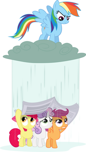 Size: 3612x6352 | Tagged: apple bloom, artist:baumkuchenpony, cutie mark crusaders, derpibooru import, ponyville confidential, rainbow dash, safe, scootaloo, simple background, sweetie belle, transparent background, vector