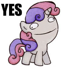 Size: 202x222 | Tagged: derpibooru import, reaction image, safe, sweetie belle, sweetie derelle, yes