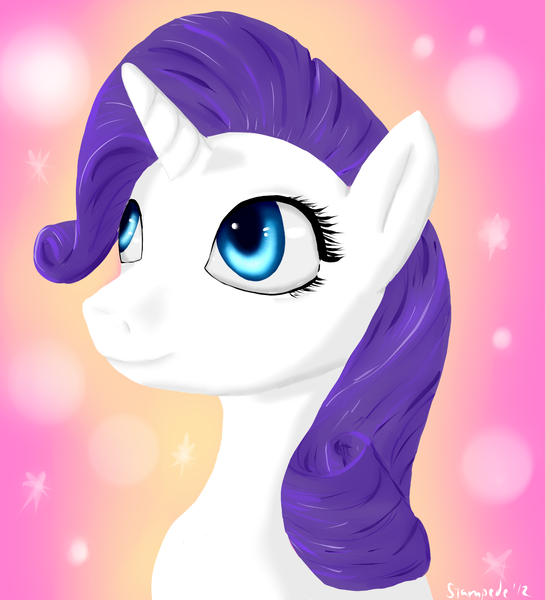 Size: 1500x1650 | Tagged: artist:stampede, derpibooru import, rarity, safe, smiling