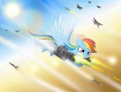 Size: 1050x800 | Tagged: airplane dash, artist:gonein10seconds, derpibooru import, fight, fighter, gun, jet, jet fighter, minigun, plane, rainbow dash, safe