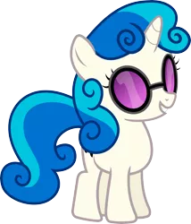 Size: 7715x9001 | Tagged: safe, artist:uxyd, derpibooru import, sweetie belle, vinyl scratch, pony, unicorn, absurd resolution, female, filly, glasses, hooves, horn, simple background, smiling, solo, sunglasses, teeth, transparent background, vector, younger