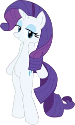 Size: 1233x2046 | Tagged: safe, artist:hoodie-stalker, derpibooru import, rarity, pony, unicorn, bipedal, female, looking at you, simple background, solo, transparent background, vector