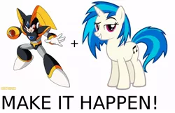 Size: 948x612 | Tagged: bass (megaman), derpibooru import, exploitable meme, make it happen, megaman, meta, safe, vinyl scratch