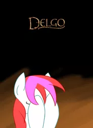 Size: 950x1300 | Tagged: artist:deepermadness, delgo, derpibooru import, double facehoof, facehoof, film night, oc, oc:flicker, ponibooru film night, poster, safe, solo, unofficial characters only
