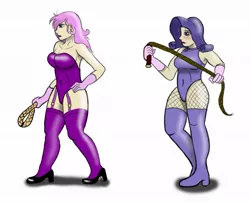 Size: 1081x877 | Tagged: artist:jarntazecht, bare knuckle, breasts, crossover, derpibooru import, electra (streets of rage), fleur-de-lis, human, humanized, rarity, streets of rage, suggestive, whip