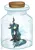 Size: 1059x1533 | Tagged: safe, artist:mahoxyshoujo, derpibooru import, queen chrysalis, changeling, changeling queen, bottle, female, image, implied cum jar, jar, looking up, png, sad, signature, sitting, trapped