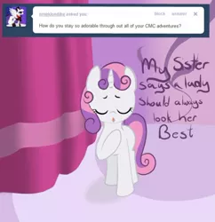 Size: 606x625 | Tagged: ask, derpibooru import, safe, solo, sweetie belle, tumblr