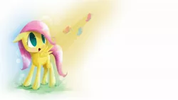 Size: 1920x1080 | Tagged: artist:yikomega, butterfly, cute, derpibooru import, filly, fluttershy, safe