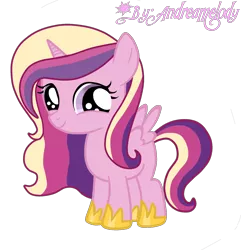 Size: 1638x1700 | Tagged: artist:andreamelody, derpibooru import, filly, princess cadance, safe, simple background, solo, transparent background, vector