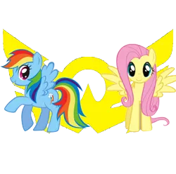 Size: 736x729 | Tagged: artist:ryeguy5, derpibooru import, fluttershy, power rangers, power rangers megaforce, rainbow dash, safe, skyick tribe, super sentai, tensou sentai goseiger